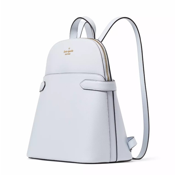New Kate Spade Staci Saffiano Leather Dome Backpack Pale Sapphirine - Picture 3 of 5